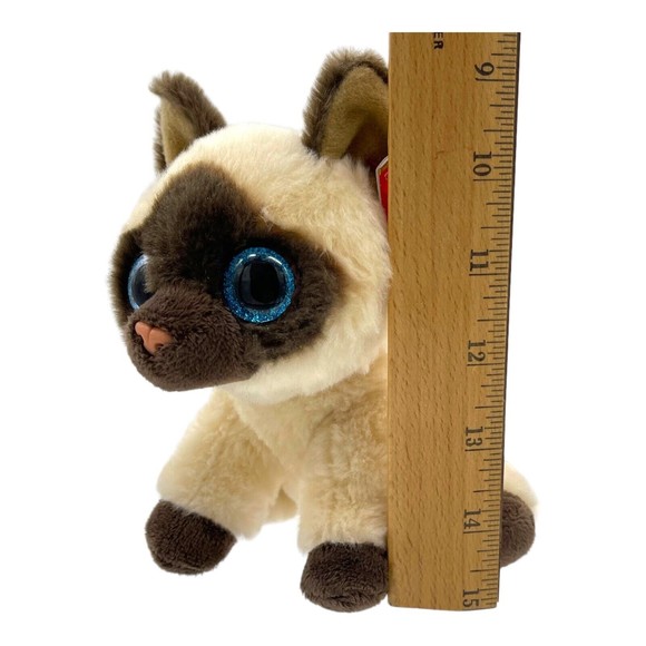 Ty Beanie Babies JADEN the Siamese Kitten Cat Plush Stuffed Animal 7 In VelvTY - Picture 12 of 12